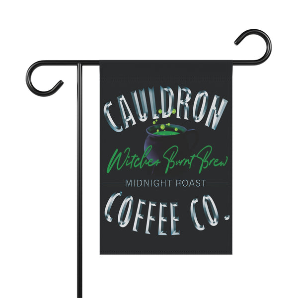 Witches Cauldron Coffee Company Garden Flag