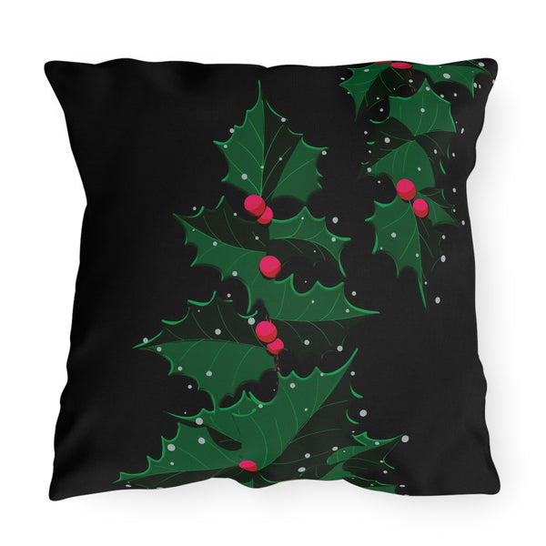 Holiday Ivy Indoor Outdoor Christmas Throw Pillow