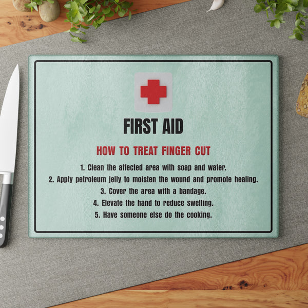 First Aid Funny Kitchen Decor Cutting Board