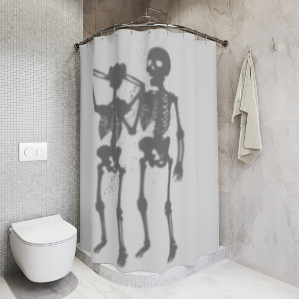Skeleton Couple Halloween Bath Shower Curtain