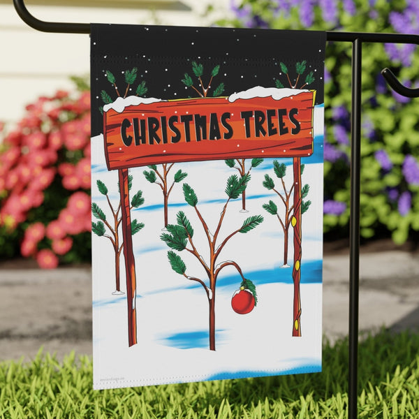 Charlie brown christmas tree christmas flag