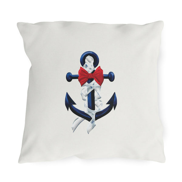 Nautical Anchor Patriotic Outdoor Indoor Throw Pillow