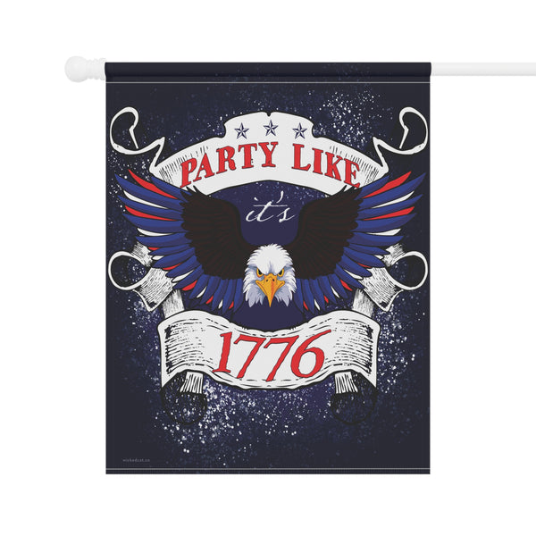 4th of July American Eagle Party 1776 Yard Flag