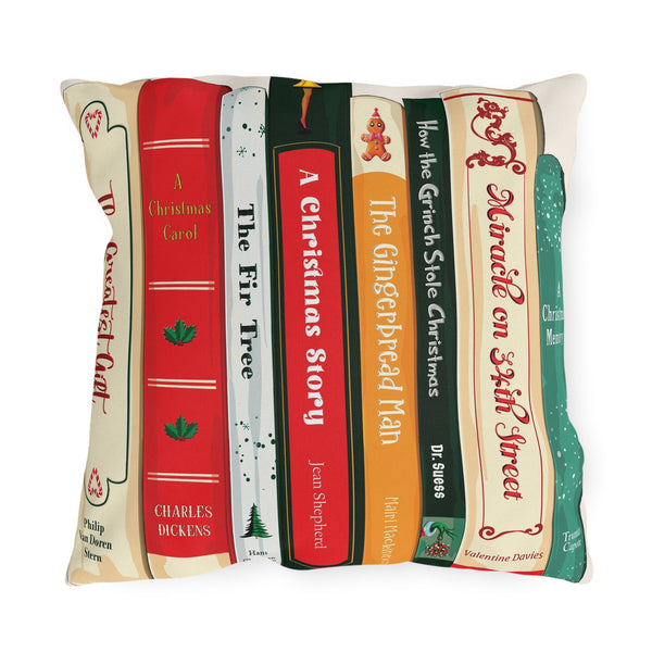 Christmas Classics Books Decor Indoor Outdoor Pillow