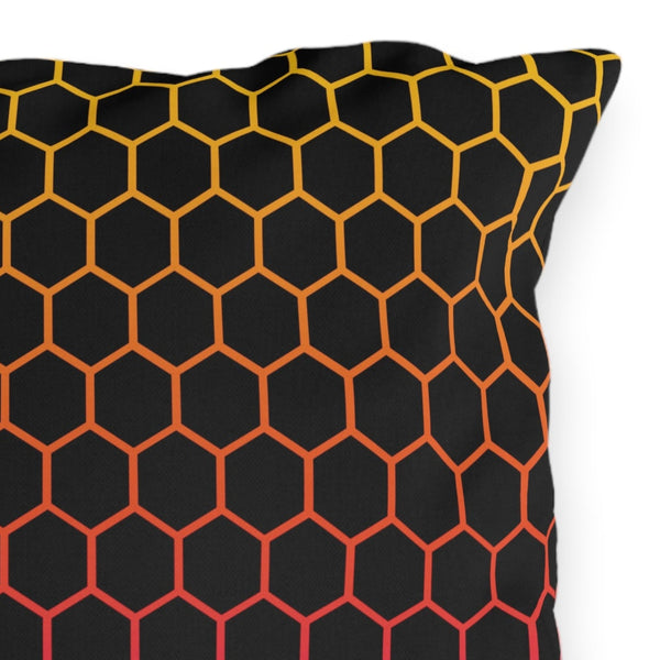 Honeycomb Rainbow Indoor Outdoor Accent Pillow Chic Spring Decor