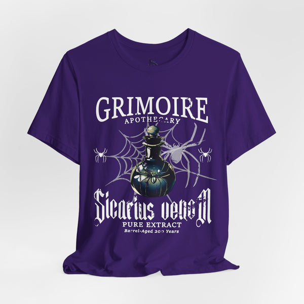 Apothecary Label Spider Venom Halloween T-Shirt