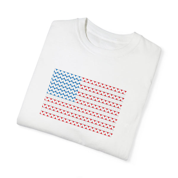 Comfort Colors© Martini Style American Flag Patriotic T-Shirt