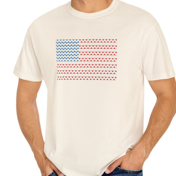 Comfort Colors© Martini Style American Flag Patriotic T-Shirt