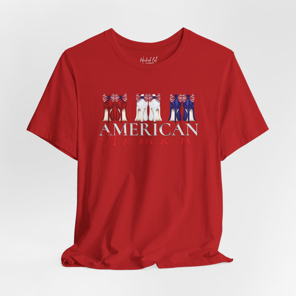 American Woman Patriotic Style Fashion T-Shirt