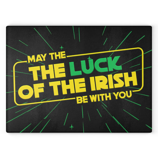 Luck of the Irish Star Wars Parody Glass Cutting Board