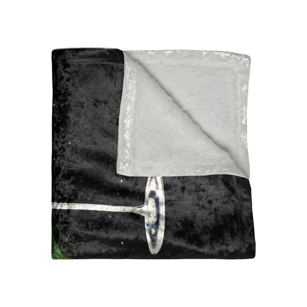 Martini Grinch Throw Soft Decorative Holiday Blanket