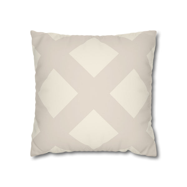White Ivory Reversible Faux Suede Soft Pillow Cover