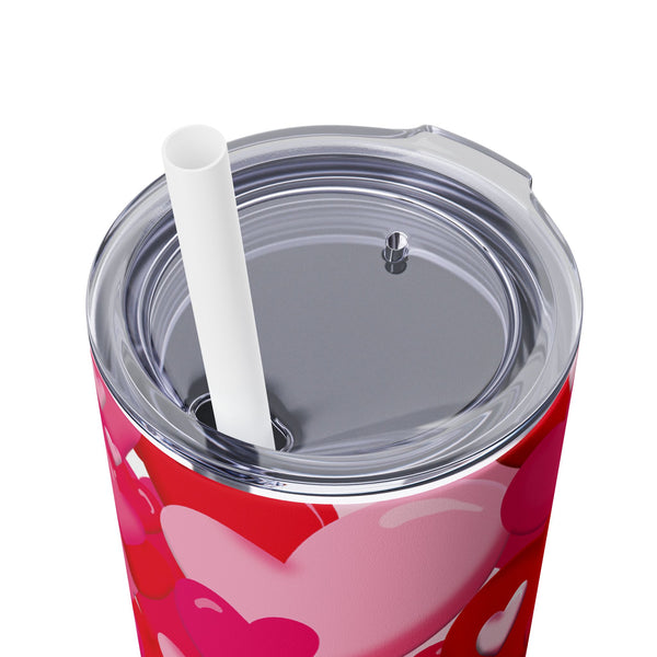 Lot's of Love Hearts Skinny Tumbler 20oz