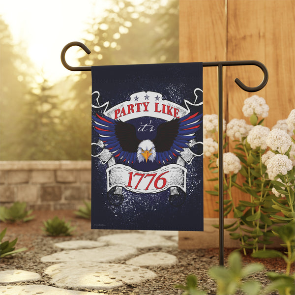 4th of July American Eagle Party 1776 Yard Flag