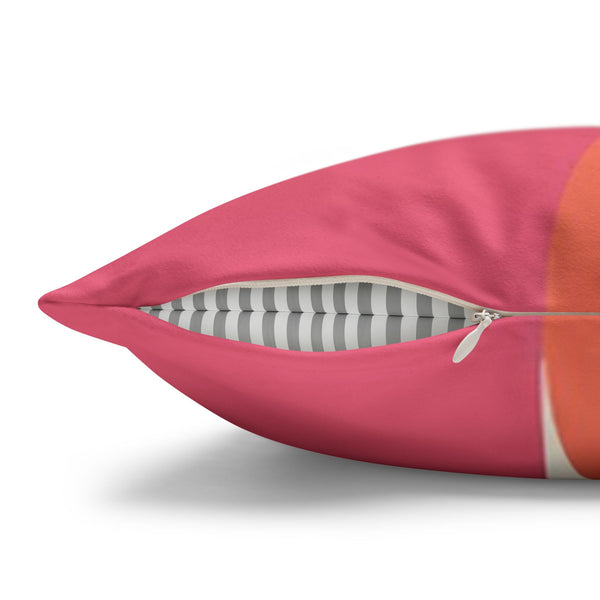 SW Paradox Palette Pink Orange Faux Suede Pillow Cover