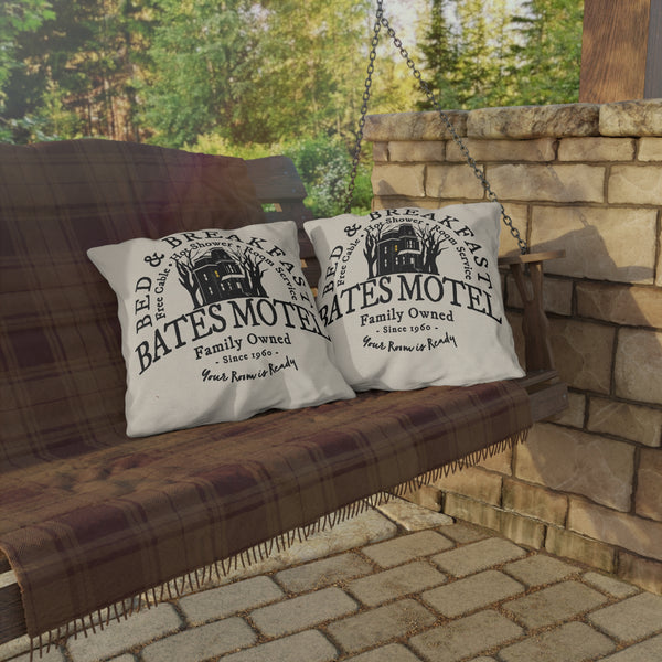 Bates Motel Indoor Outdoor Halloween Pillow