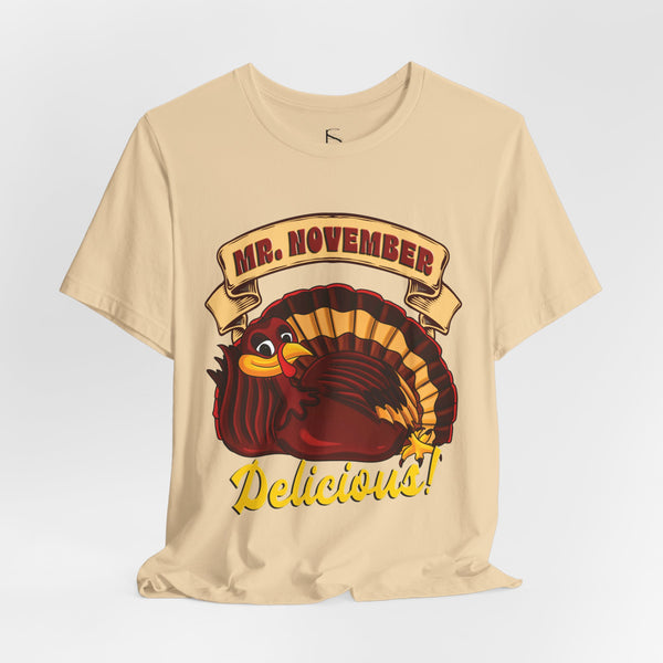 Mr. November Turkey Funny Thanksgiving T-Shirt