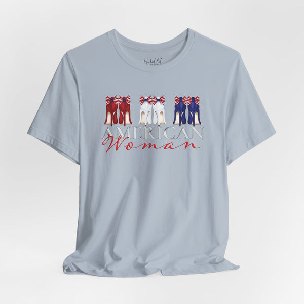 American Woman Patriotic Style Fashion T-Shirt