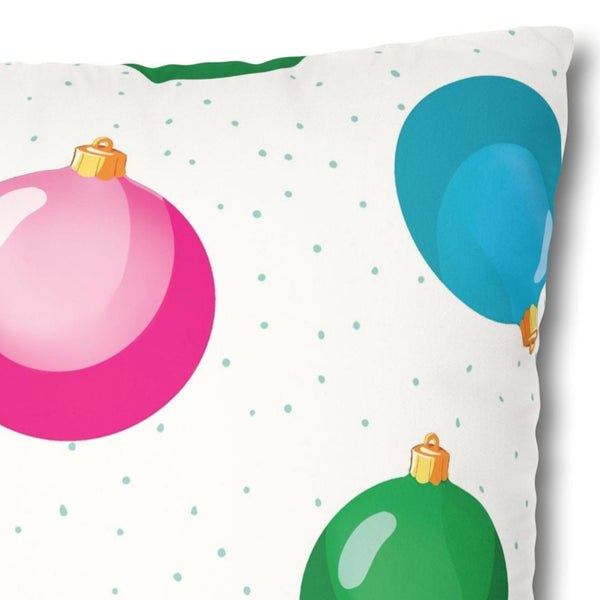 Colorful Ornaments Christmas Pillow Cover