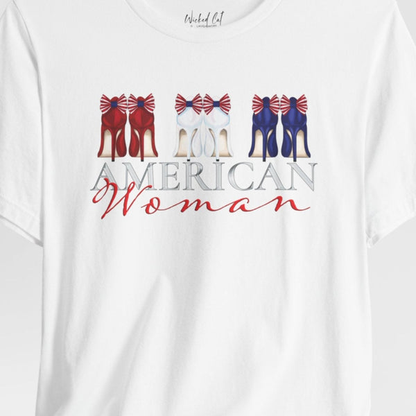 American Woman Patriotic Style Fashion T-Shirt