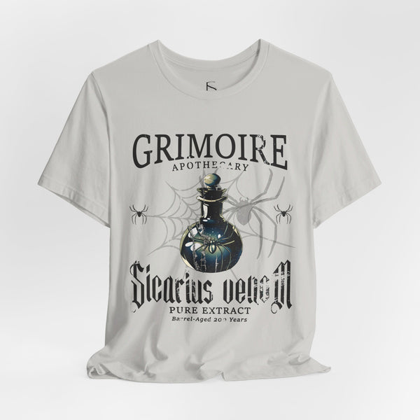 Apothecary Label Spider Venom Halloween T-Shirt