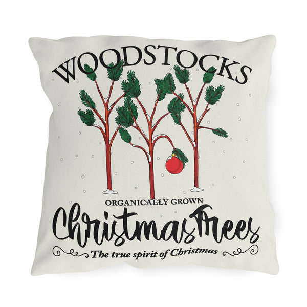 Charlie Brown Christmas Pillow Outdoor Throw Pillow