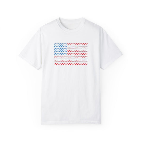 Comfort Colors© Martini Style American Flag Patriotic T-Shirt