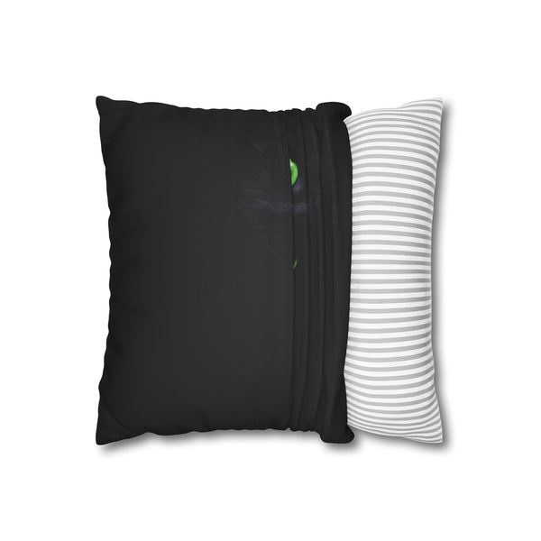 Black Cat Soft Faux Suede Pillow Cover