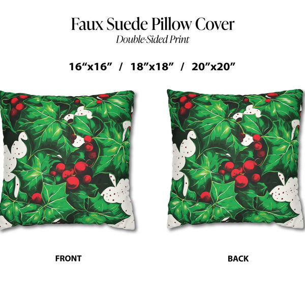 Holiday Ivy Pillow Cover Cozy Holiday Decor