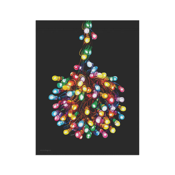 Tangled Lights Funny Christmas Flag