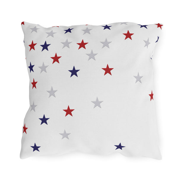 Patriotic Stars Indoor Outdoor American Chic Accent Pillow