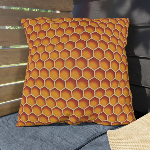 Honeycomb Indoor Outdoor Accent Pillow Spring Decor