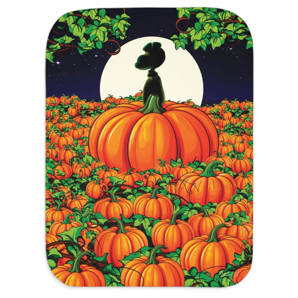 The Great Pumpkin Newborn Toddler Sherpa Baby Blanket