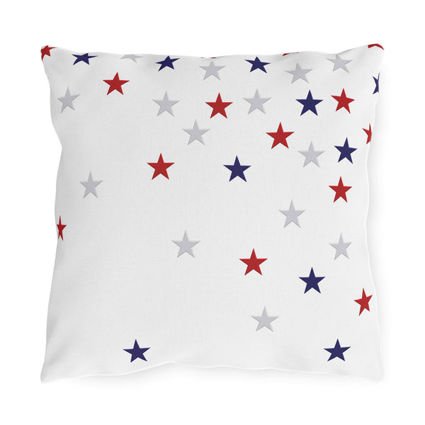Patriotic Stars Indoor Outdoor American Chic Accent Pillow