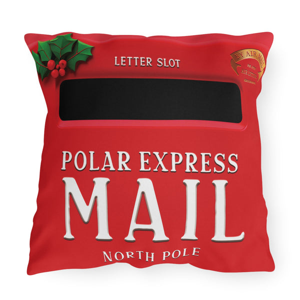 Santa Mailbox Pillow Holiday Throw Pillow