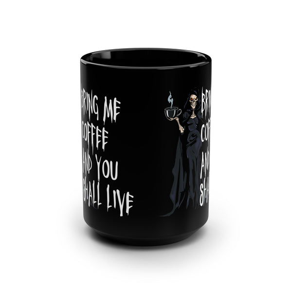 Coffee Lovers Grim Reaper Mug 15oz