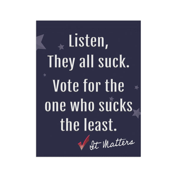 Bipartisan Political Vote Funny Yard Flag