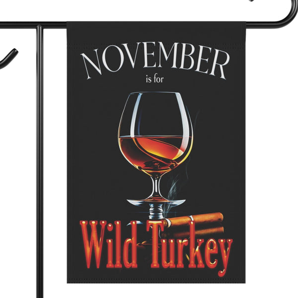 Wild turkey thanksgiving yard flag