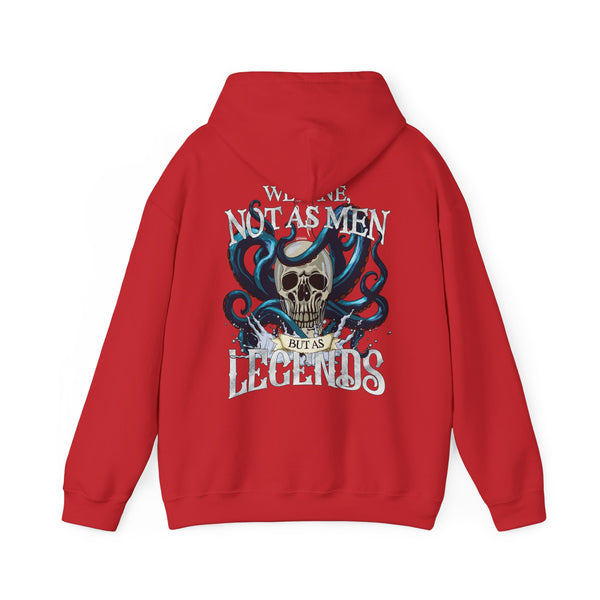 Pirate Sayings Skull Dine as Legends Men's Hoodie