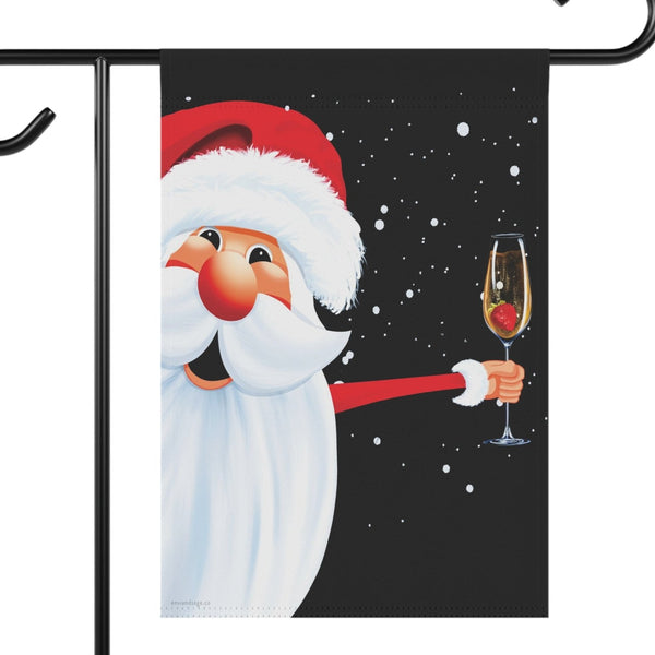 party santa funny holiday flag banner