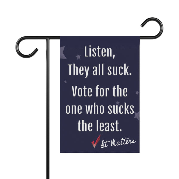 Bipartisan Political Vote Funny Yard Flag