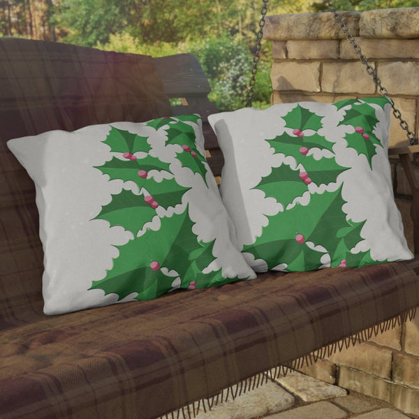 Christmas Throw Pillow Pastel Ivy & Berries Outdoor Decor