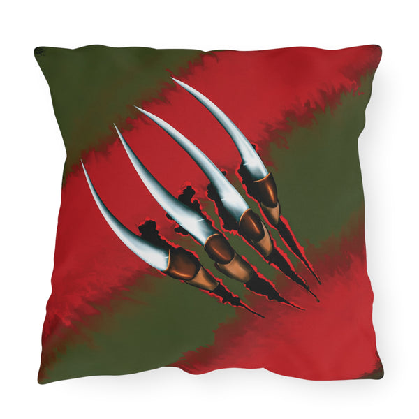Nightmare on Elm Freddy Outdoor Indoor Throw Pillow