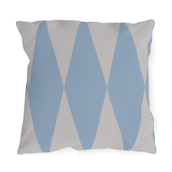 Baby Blue Diamond Indoor Outdoor Throw Pillow