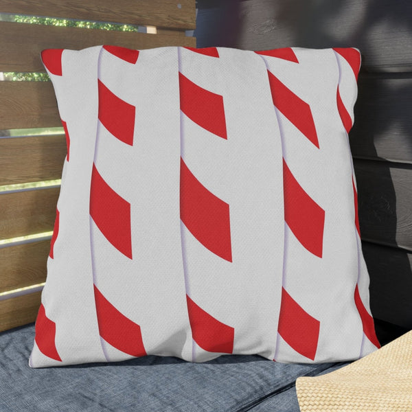 candy cane christmas throw pillow outdoor decor