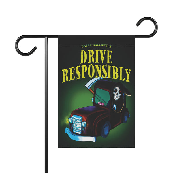Drive Responsibly Halloween Party Yard Flag