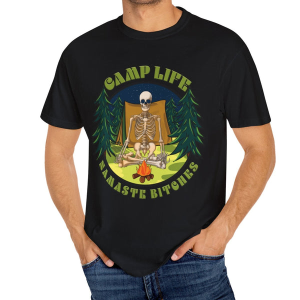 Comfort Colors© Namaste Bitches Yoga Skeleton T-Shirt