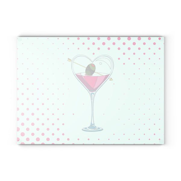 Love Cupids Martini Glass Cutting Board