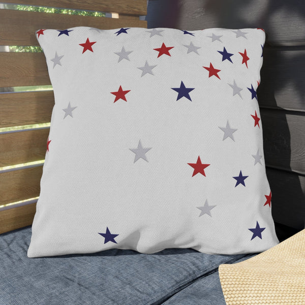 Patriotic Stars Indoor Outdoor American Chic Accent Pillow