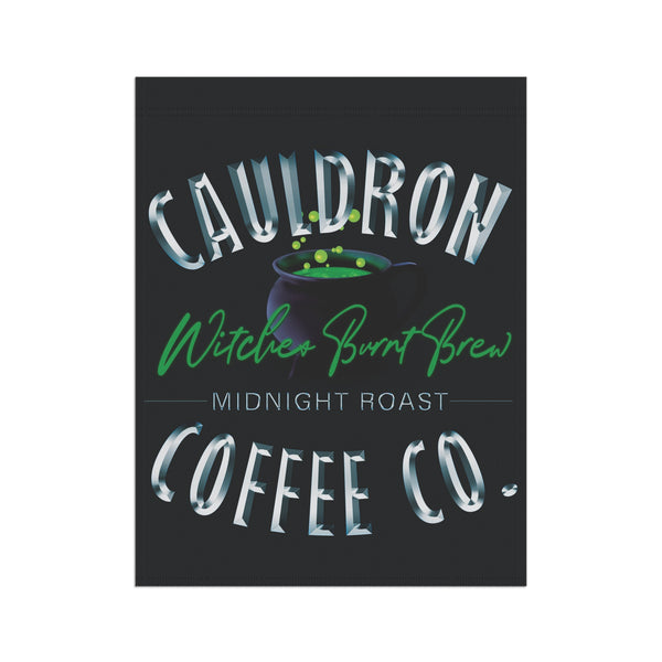 Witches Cauldron Coffee Company Garden Flag